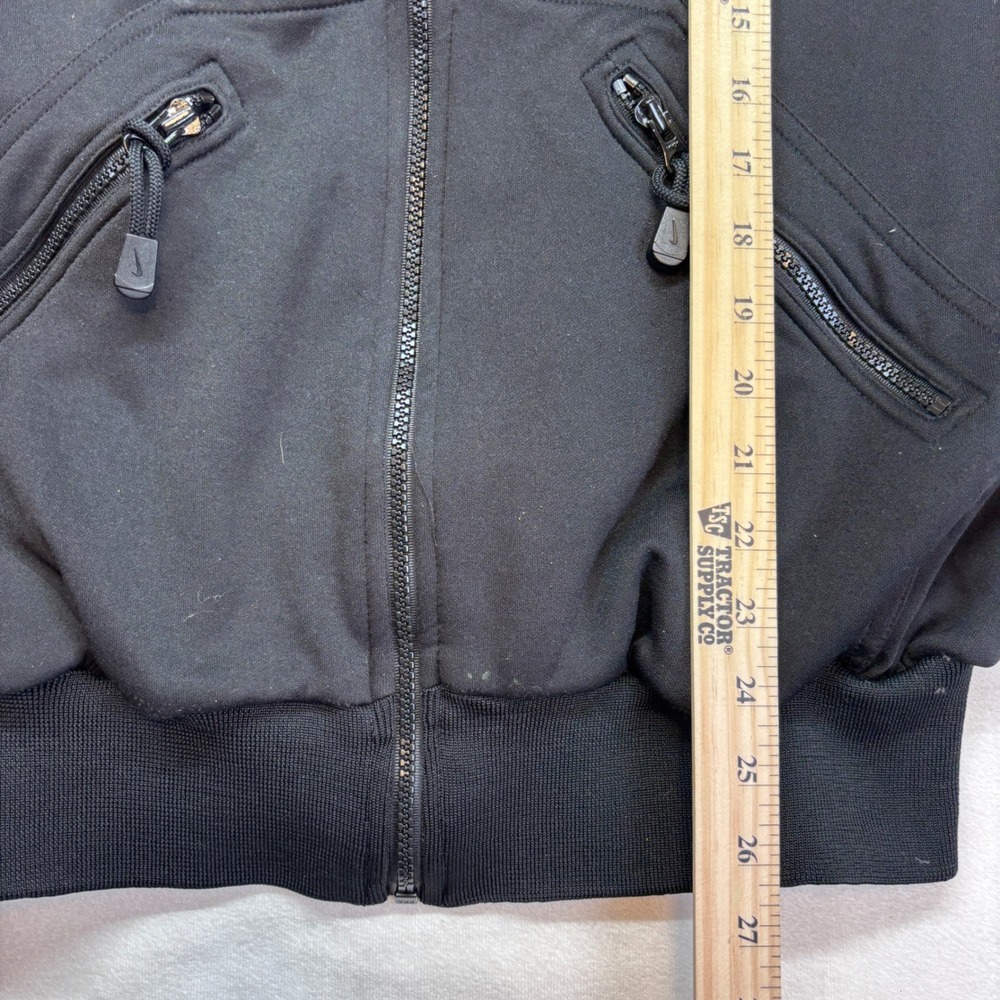 Nike Team Apparel Track Jacket Full Zip Black White Stripes Women's Medium - Picture 6 of 9